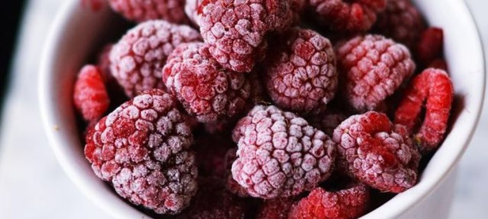 Frozen rasberrys